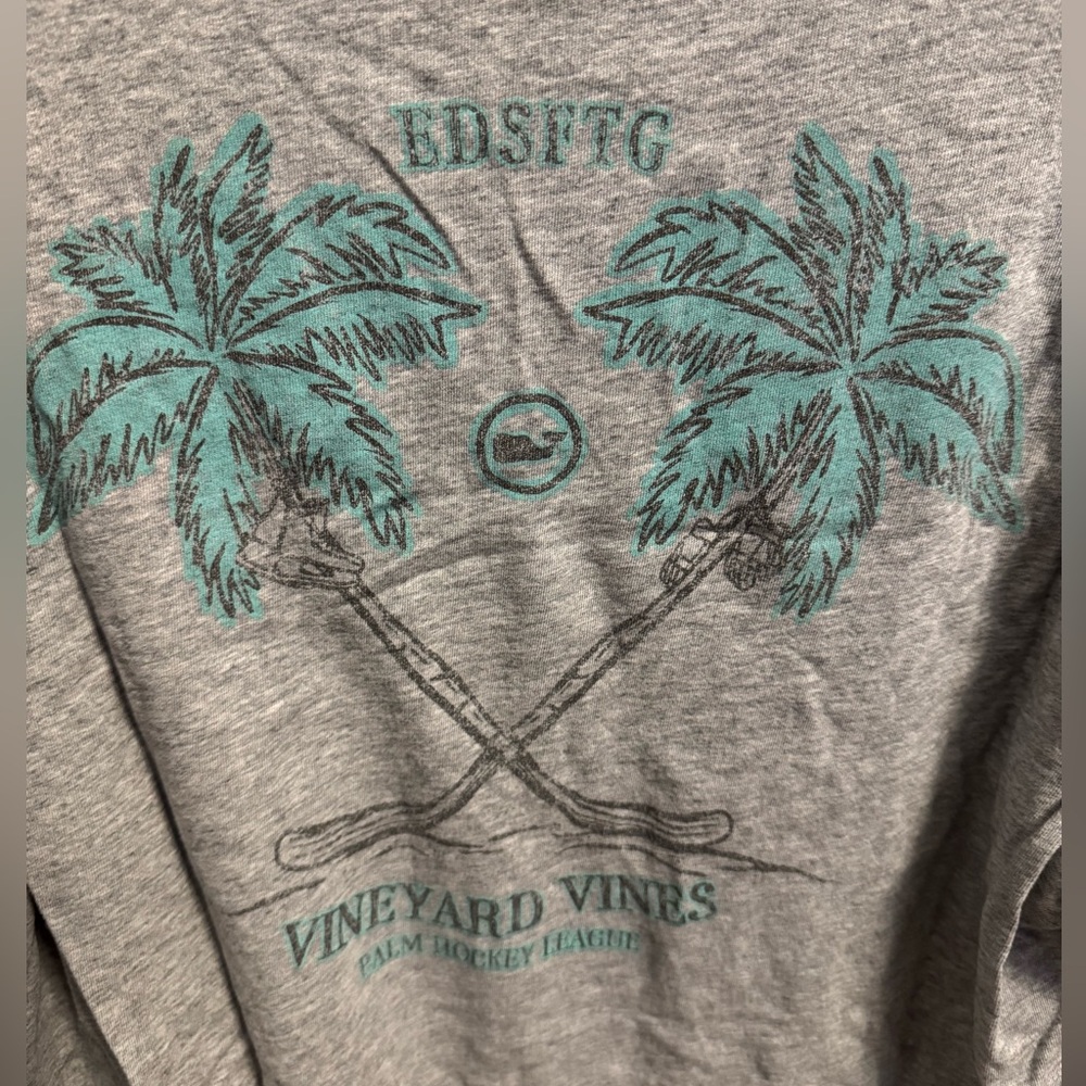 Vineyard Vines Palm Tree Hockey Tee